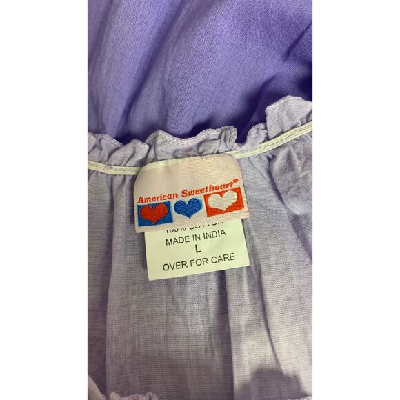 American Sweetheart Dress SZ L Purple Ombre Maxi Cottagecore Bohemian Fairy - Picture 6 of 12